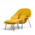 Eero Saarinen for Knoll Mid Century Womb Lounge Chairs With Ottomans - Pair For Sale In Chicago - Image 6 of 13