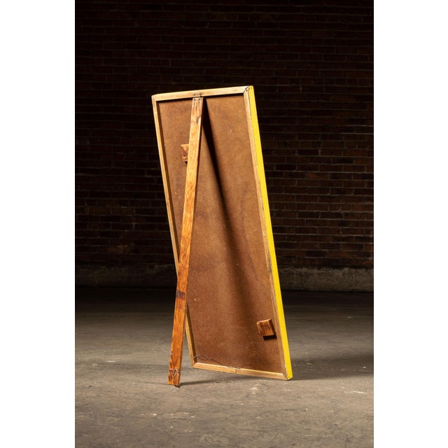 Antique Electric Stock Cane Painted Masonite Self-Standing Sign For Sale - Image 4 of 9