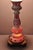 Traditional Antique Czech Bohemian Cranberry Ruby Red Glass Table Lamp With Interior Light For Sale - Image 3 of 12