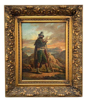 Border Guard Portrait, Oil on Canvas, 19th Century