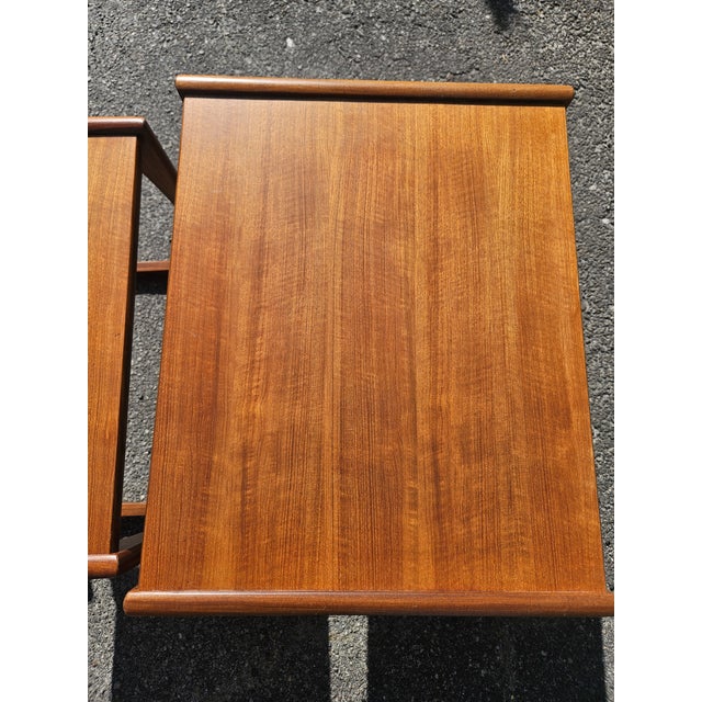 1960s Mid-Century Modern Teak "Quadrille" Nesting Tables by G Plan For Sale - Image 11 of 11