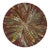 Nicolette Mayer Pheasant Feathers Porto 16" Round Pebble Placemats, Set of 4 For Sale