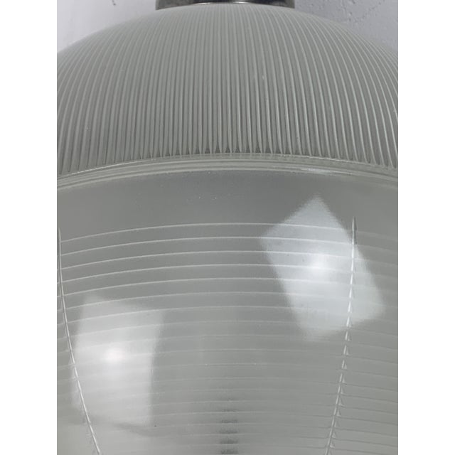 Brown Midcentury Modern Teak and Holophane Sphere Globe Pendant by Sergio Mazza, 1960s For Sale - Image 8 of 18