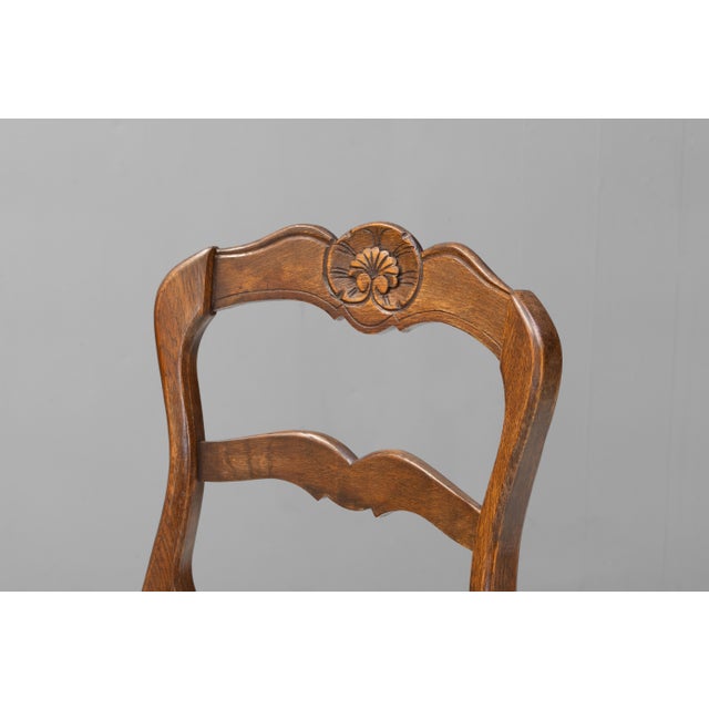 Beige Vintage Cafe Chairs, 1930, Set of 6 For Sale - Image 8 of 10