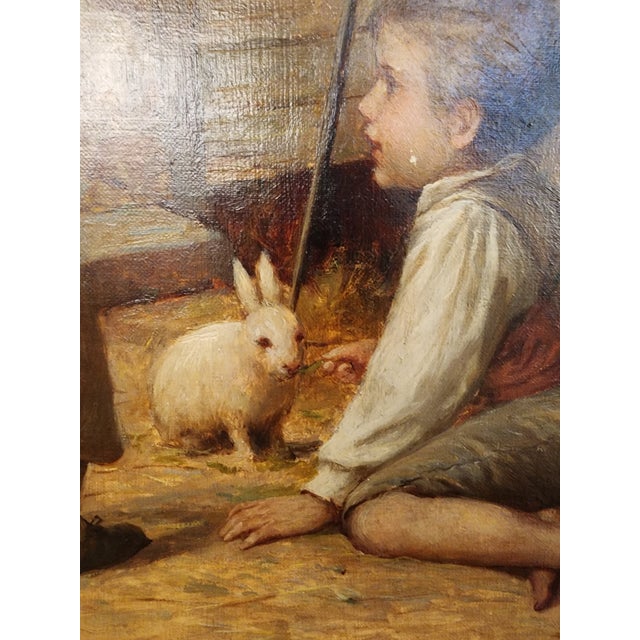 Antique Original Oil Painting by Rudolf Muench For Sale - Image 9 of 11