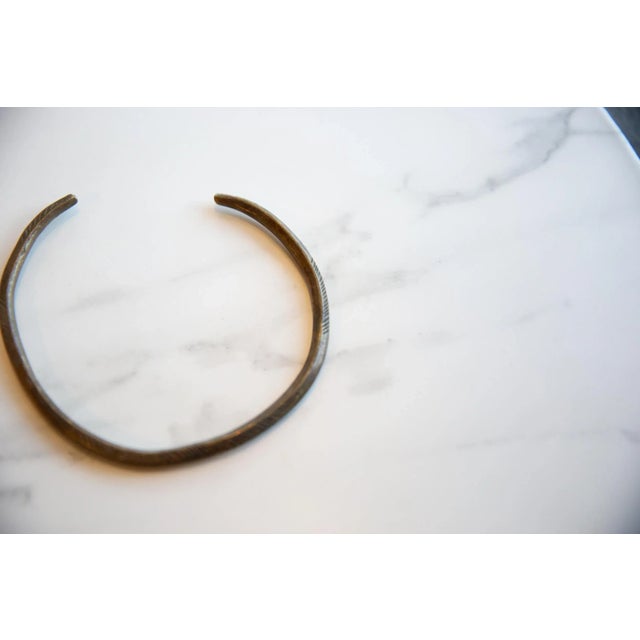 Vintage African Bronze Artifact With Geometric Detailing For Sale In New York - Image 6 of 8