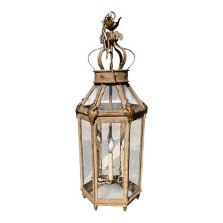 Paul Ferrante Lantern Forged Gilt Iron, "4000 Series" - Pair Available For Sale
