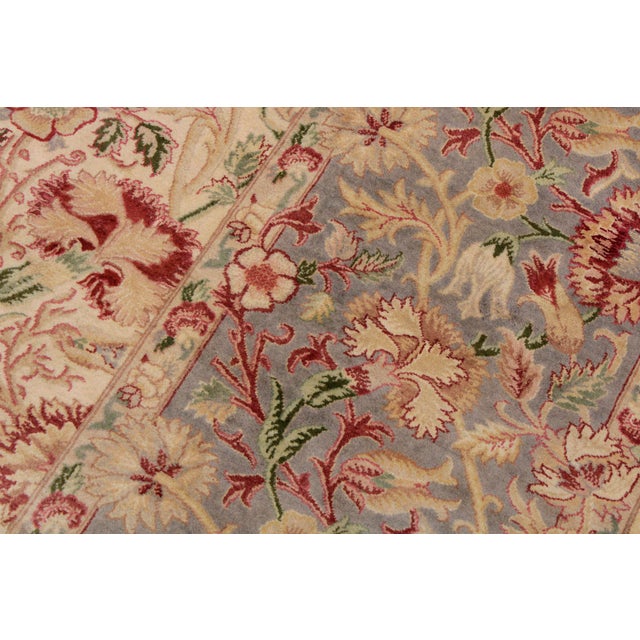 Shabby Chic 1990's Pak-Persian Beige/Gray Wool Rug - 9'0'' X 12'7'' For Sale - Image 4 of 9