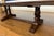 Large English Country Hand-Hewn Oak Tressel Table by Century For Sale - Image 9 of 18