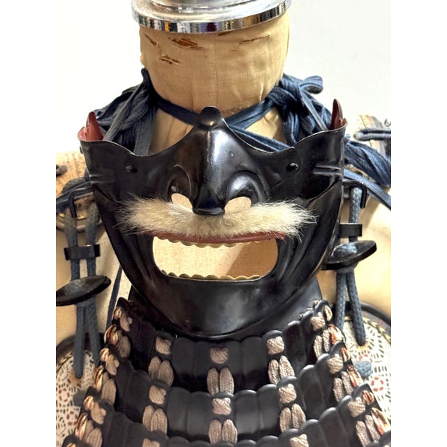Mid 20th Century Showa-Period Japanese Samurai Armor (Yoroi), with Paulownia Crest, Post-WWII For Sale - Image 5 of 18