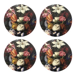 Guerlin Splender, 16" Round Pebble Placemats, Set of 4 For Sale