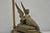 Antique French Victorian Neoclassical Small Gilt Brass Winged Maiden Table Lamp For Sale - Image 4 of 12