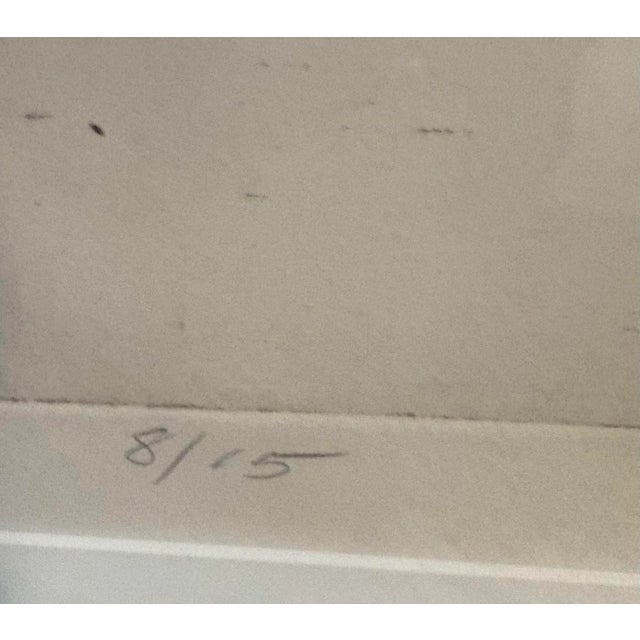 Mid-Century Black & White Geometric Abstract Painting, by Artist Scunio, 31.25” H X 24.25” W For Sale - Image 6 of 8