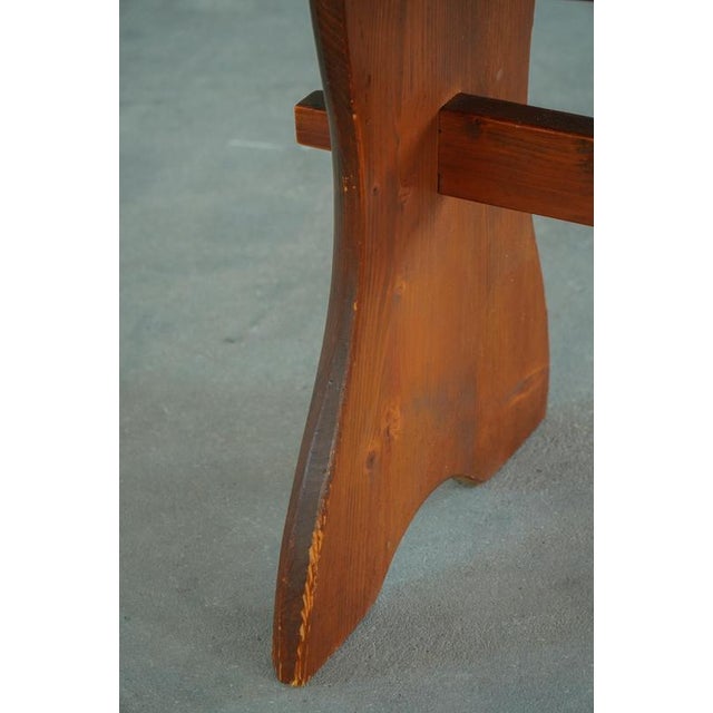 Danish Rustic Wabi Sabi Dining Table in Pine, 1950s For Sale - Image 16 of 18