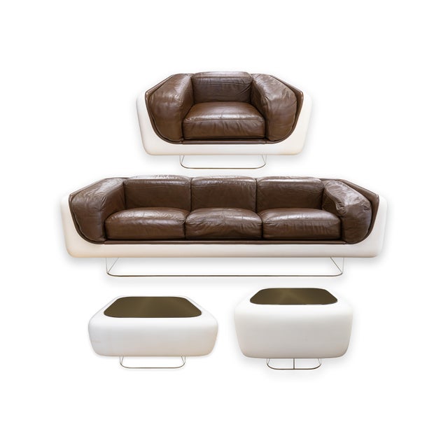 Modern Vintage 1978 William Andrus for Steelcase 4 Piece Soft Seating Furniture Suite For Sale - Image 3 of 17