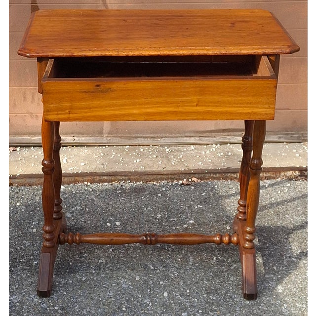 Late 19th Century 19th Century Victorian Mahogany Single Drawer Side Table For Sale - Image 5 of 11