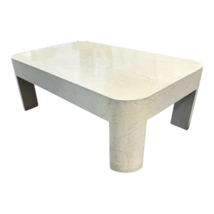 Karl Springer Trompe l'Oeil Faux Marble Cocktail Table