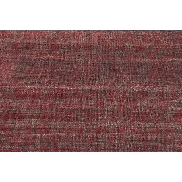 Vintage Ethnic Sardes Nomad's Kilim Rug For Sale - Image 9 of 12