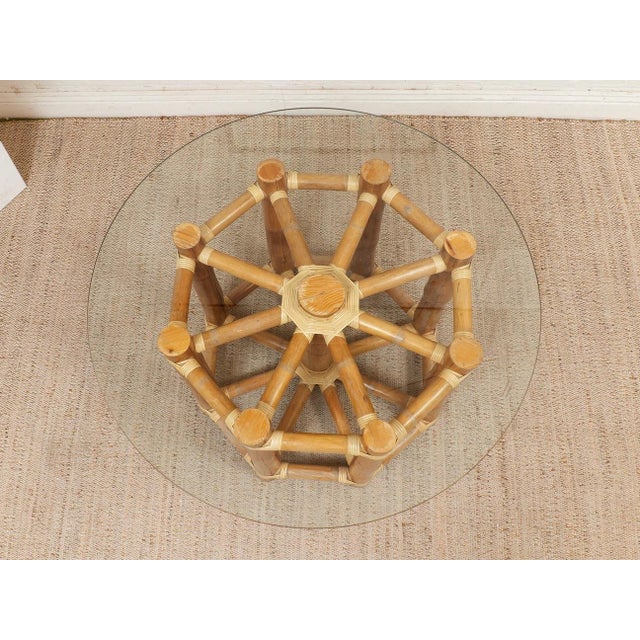 Mid-Century Modern Mid 20th Century Bamboo Dining Table For Sale - Image 3 of 11