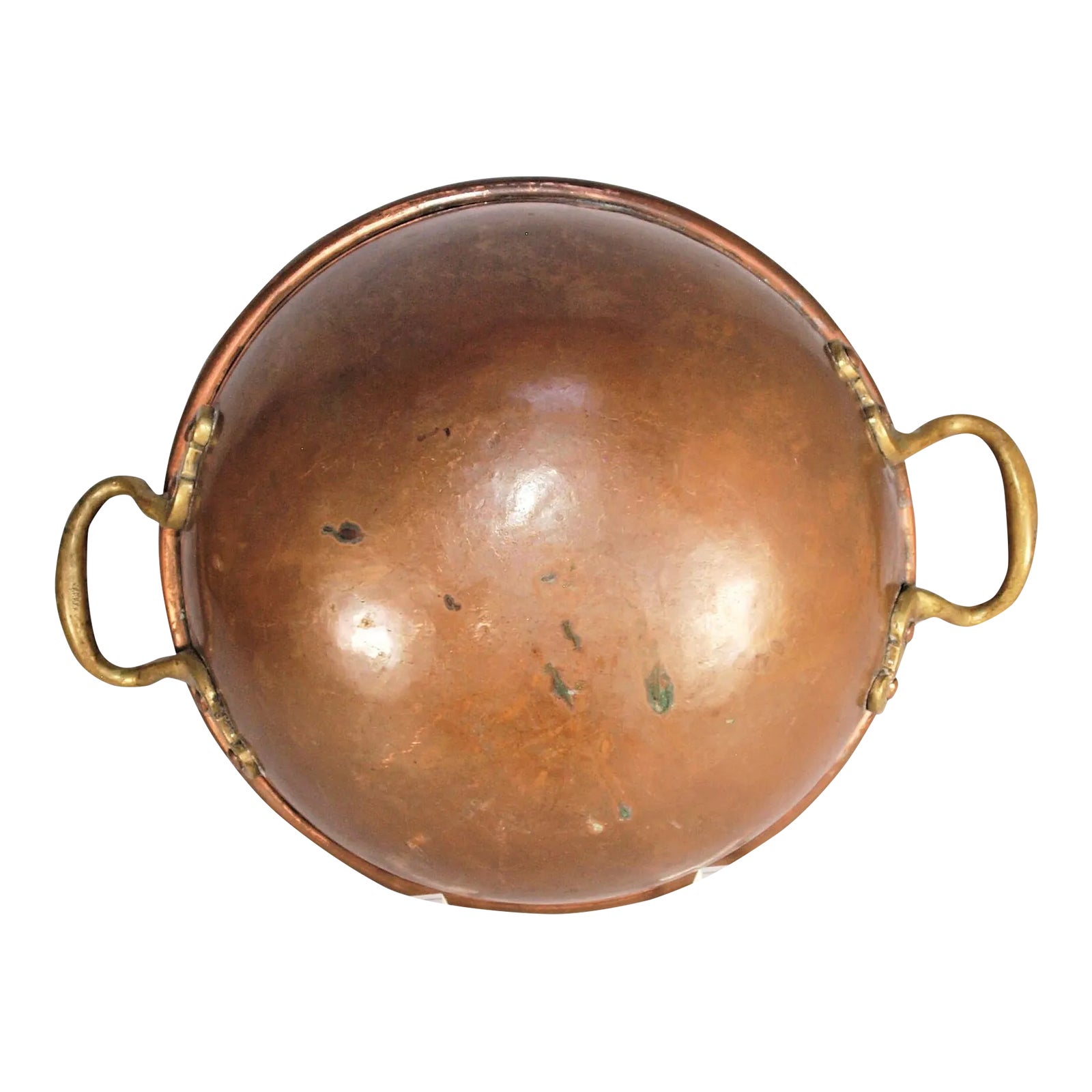 Antique French Copper Chocolate Tempering Pot/Double Boiler Chairish