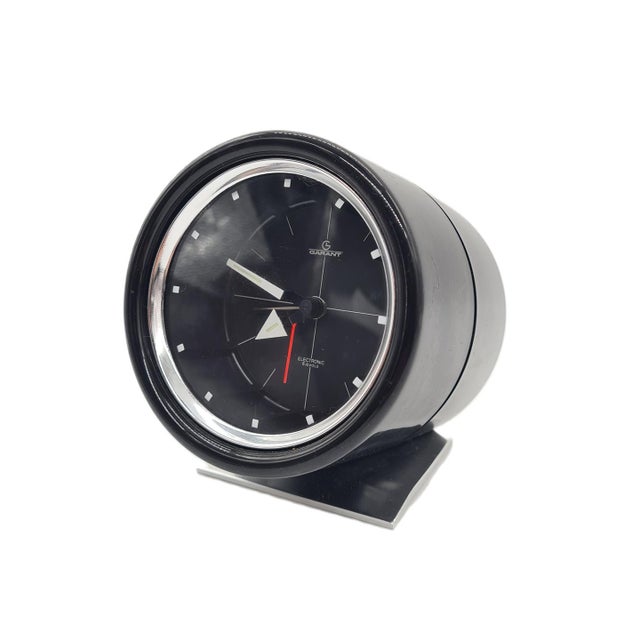 Vintage Space Age Electronic 6 Jewels Table Clock from GARANT, 1960s For Sale - Image 9 of 9