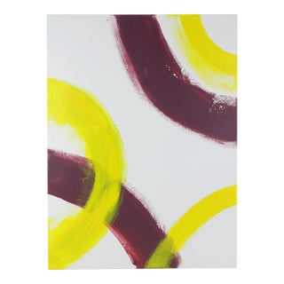 "Solar Echo" Contemporary Abstract Geometric Painting For Sale