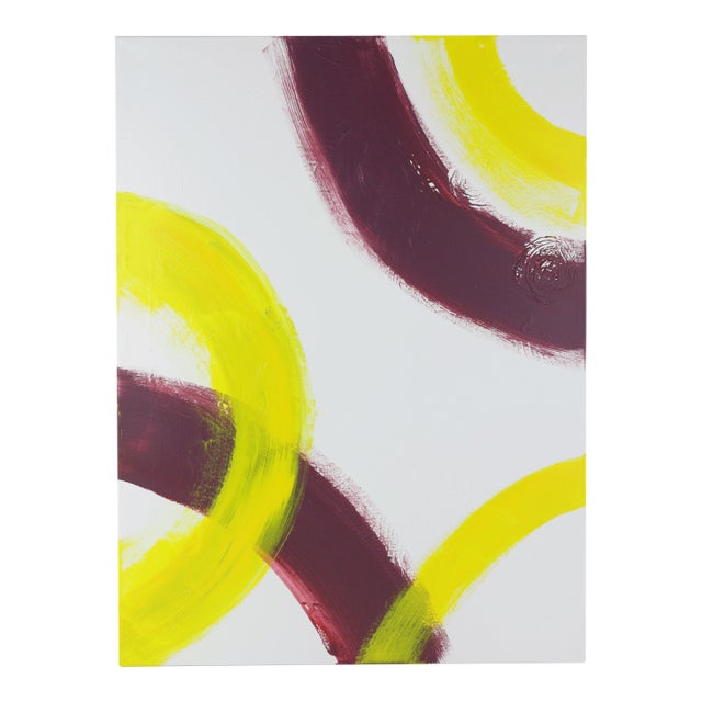 "Solar Echo" Contemporary Abstract Geometric Painting For Sale