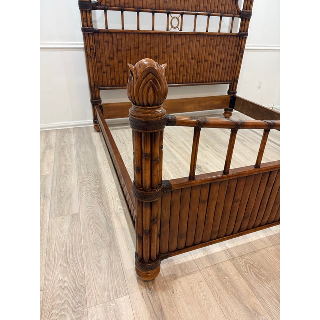 Tommy Bahama Island Estate West Indies King Size Bamboo Bed 9brand tag is missing ).High quality poster bed constructed...