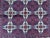 Red Vintage Afghan Turkmen Ivory Diamond Lattice Tribal Rug - 6'4" X 4'10" For Sale - Image 8 of 12