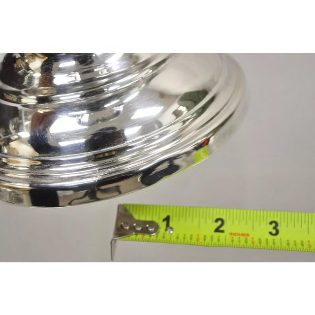 Mid 20th Century Victorian Silver Plated Twin Branch Handle Trophy Cup Champagne Ice Bucket For Sale - Image 9 of 12