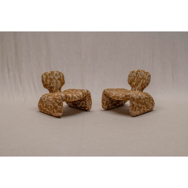 Djinn Lounge Chairs by Olivier Mourgue for Airborne, France, 1960s, Set of 2 For Sale - Image 9 of 18