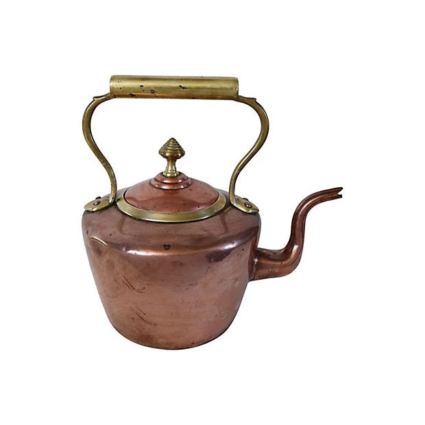 Antique English Copper Tea Kettle Chairish