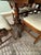 Northern Furniture Co. Vintage Mahogany Double Pedestal Dining Table With 6 Shield-Back Chairs & 4 Leaves For Sale - Image 4 of 12