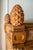 Tan 1970's Rattan Etched Wood Safari Armoire Wardrobe Storage Cabinet For Sale - Image 8 of 14