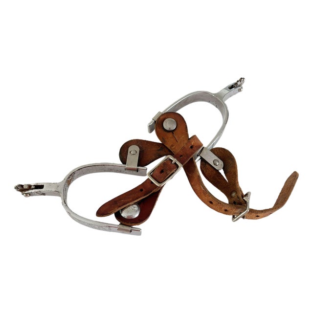 1940s Vintage Kelly Bros. Western Cowboy Spurs, a Pair For Sale
