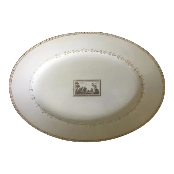 Large Richard Ginori Porcelain Oval Serving Platter in the