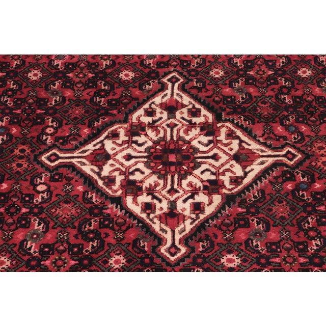 Shabby Chic Persian Tabriz Red/Beige Wool Rug - 7'0'' X 9'8'' For Sale - Image 4 of 10