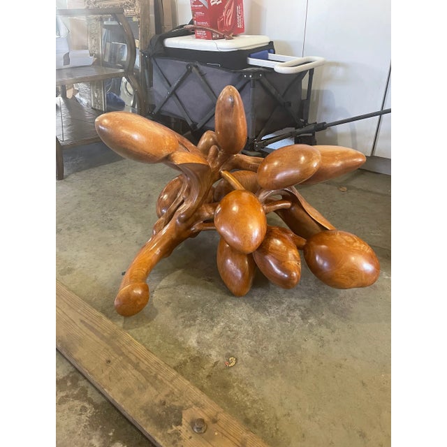 Custom designed hand crafted, imported from bali. One of a kind statement piece, solid teak wood. Beautiful luster and...