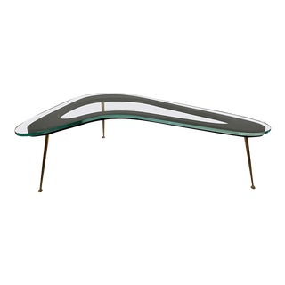 Italian Modernist Boomerang Style Cocktail Table For Sale