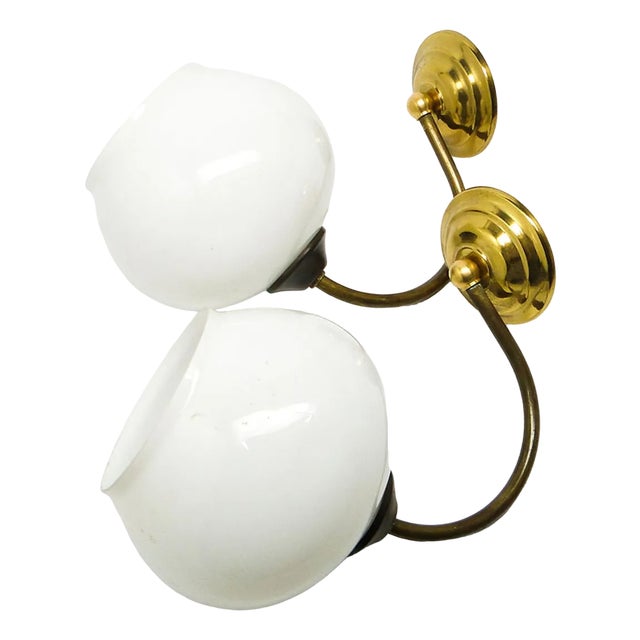 Art Deco Style Wall Lamps, Poland, 1950s, Set of 2 For Sale