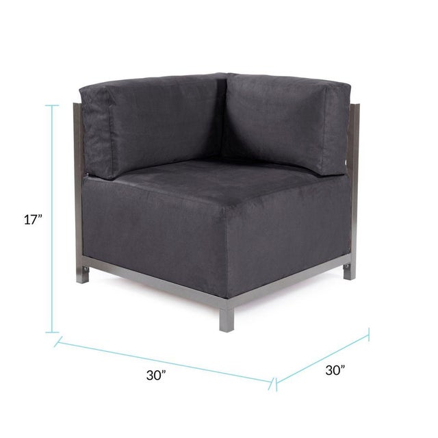 Axis Corner Chair Regency Gray Titanium Frame For Sale In Chicago - Image 6 of 7