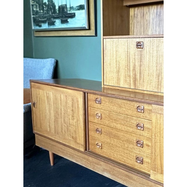 Wood Mid-Century Modern Danish Teak Sideboard by Clausen & Son for Silkeborg Møbelfabrik, 1970s For Sale - Image 7 of 12