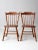 Wood Vintage Dining Side Chairs Pair For Sale - Image 7 of 12