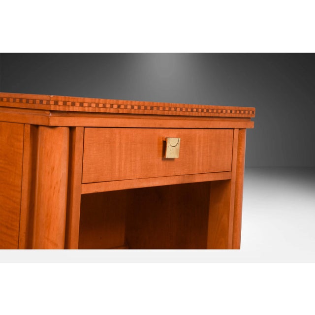 Hickory White 1980s Pair of Biedermeier Style Nightstands Hickory White For Sale - Image 4 of 11