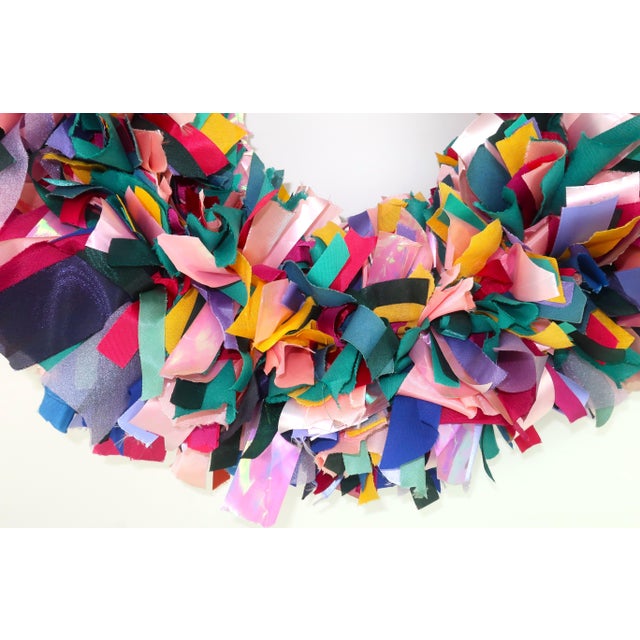 1980s Ribbon Christmas Holiday Wreath, 1980's For Sale - Image 5 of 10