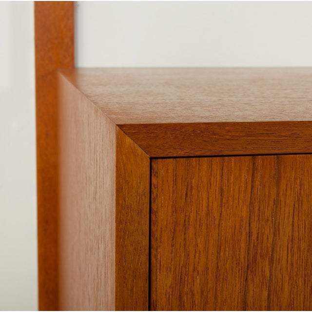 Danish Two-Bay Wall Unit in Teak, 1970s For Sale - Image 16 of 18