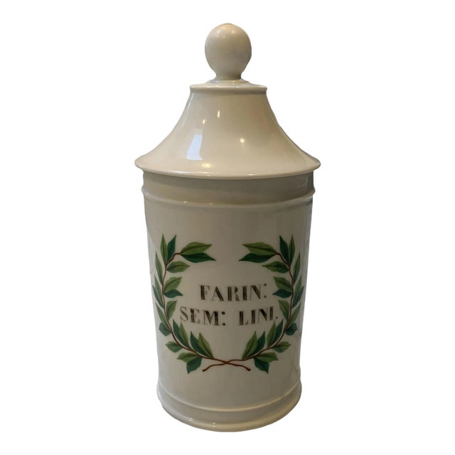 Antique French Apothecary Jar For Sale