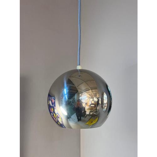 Chrome Topan Globe Lamp by Verner Panton For Sale - Image 11 of 11