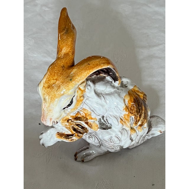 Ivory Circa 1960 Italian Bunny Rabbit Figurine For Sale - Image 8 of 10