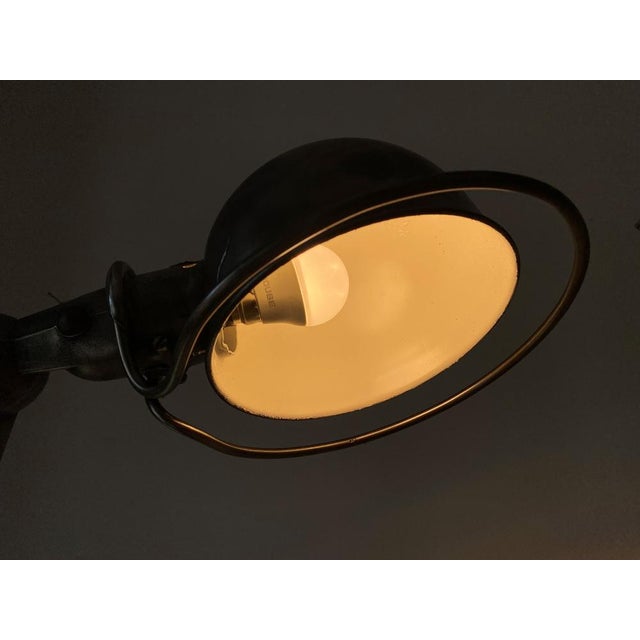 Industrial Graphite 2 Arm Table Lamp by Jean-Louis Domecq for Jieldé, 1950s For Sale - Image 9 of 13